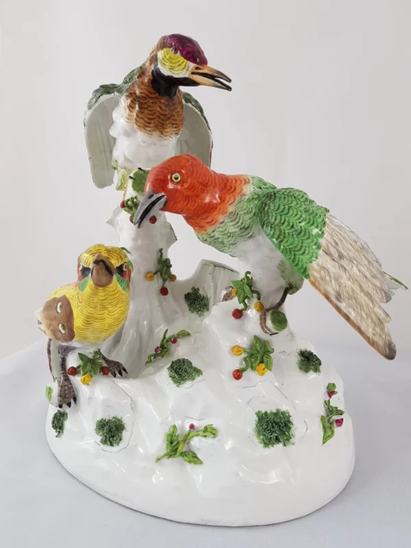 CHELSEA - Groupe d’oiseaux en porcelaine – Image 2