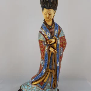CHINE - Statuette cloisonnée