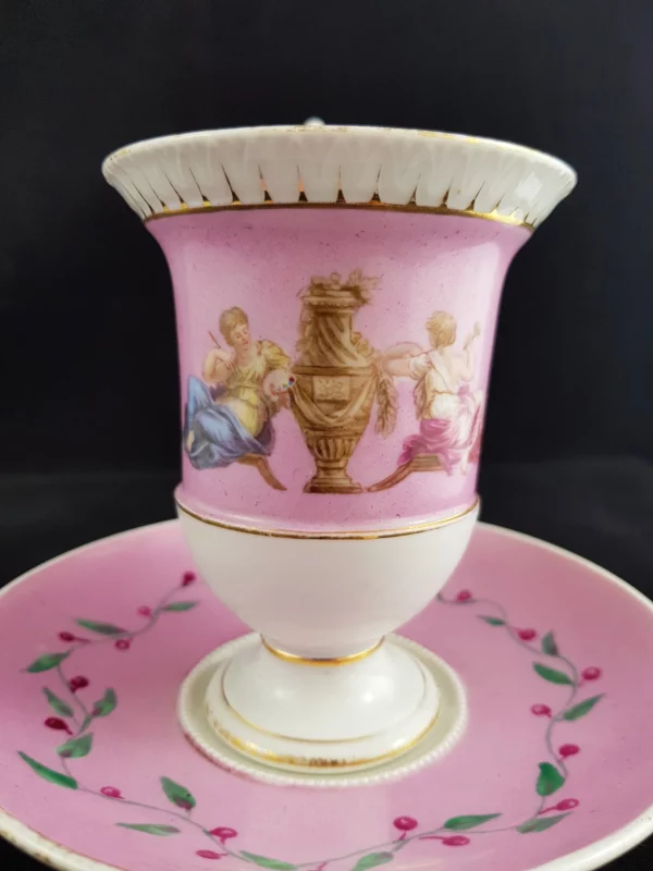MEISSEN - Tasse sur piédouche et sous tasse – Image 3