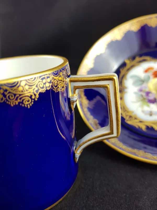 MEISSEN  - Tasse litron et sa soucoupe (vendu) – Image 7