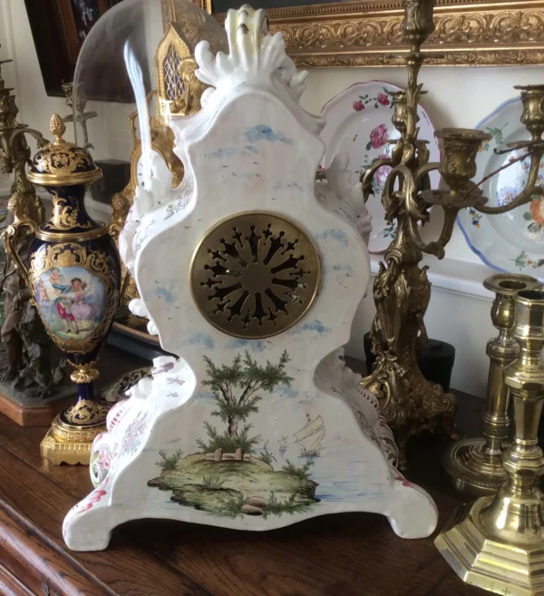 MOUSTIER - Pendule en Faïence (Vendu) – Image 4