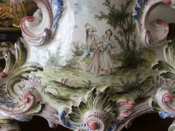 MOUSTIER - Pendule en Faïence (Vendu) – Image 2