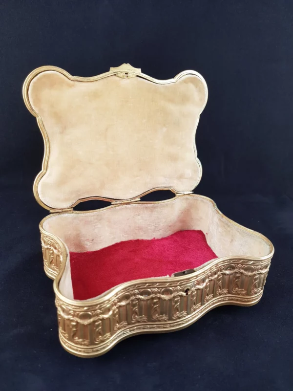 Coffret à bijoux en bronze et laiton (Vendu) – Image 4