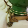 ART DECO - Lampe à pétrole verte électrifiée – Image 3