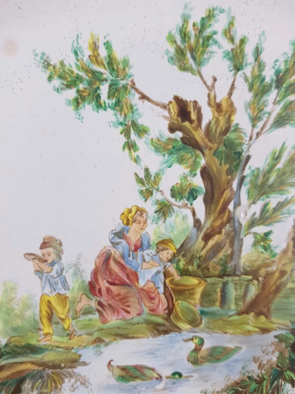 ASSIETTE  ajourée en faïence de Marseille, marquée VP – Image 2