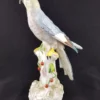 BOURDOIS et BLOCH - Perroquet bleu en porcelaine – Image 2