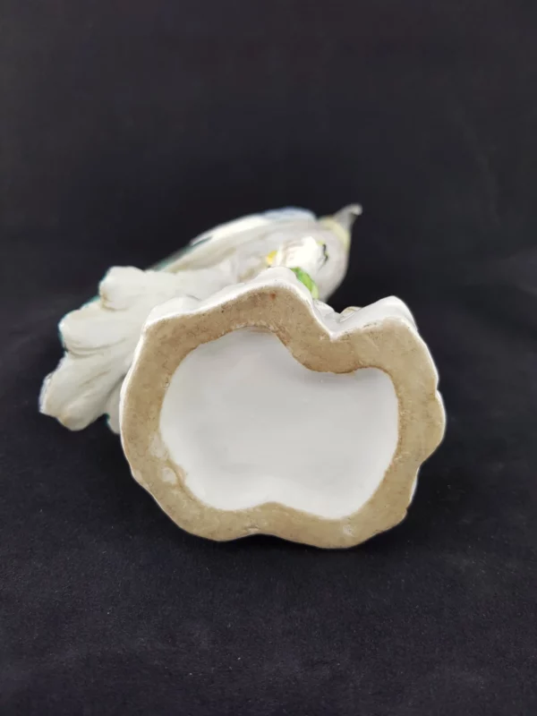 BOURDOIS et BLOCH - Perroquet bleu en porcelaine – Image 4