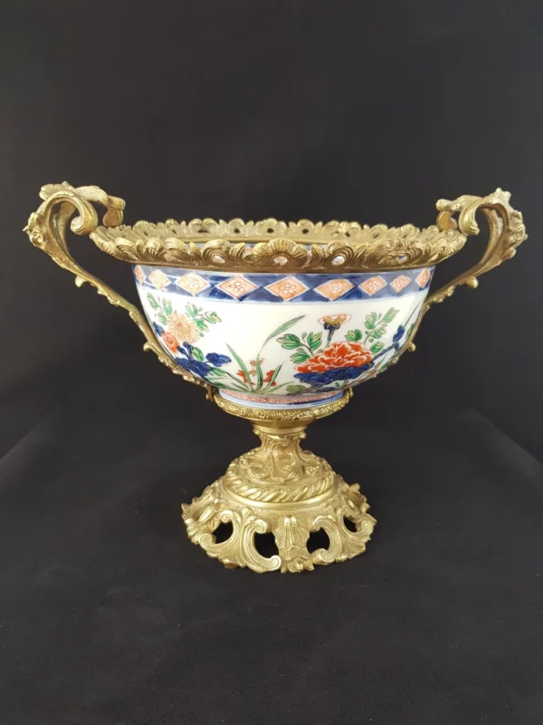 IMARI (dans le goût de) - Coupe en porcelaine