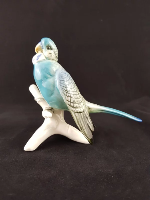 KARL ENS - SAXE - Perruche en porcelaine