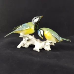 KARL ENS - SAXE - Mésanges en porcelaine