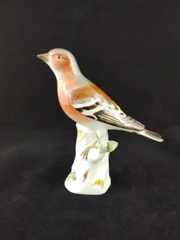 MEISSEN - Pinson sur branche en porcelaine