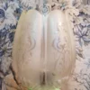 LAMPE À PETROLE en porcelaine verte – Image 7