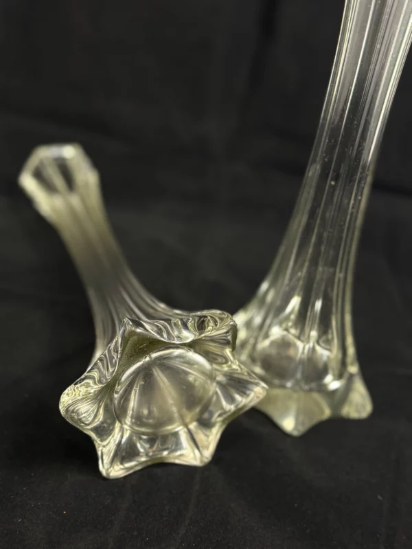 ART NOUVEAU - Paire de vases soliflores en verre – Image 3