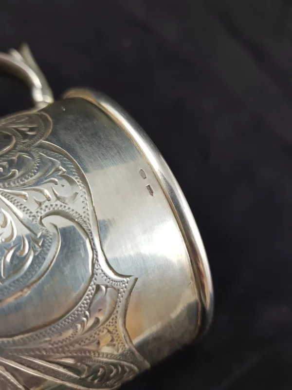 ART NOUVEAU - Tasse argent massif 150g – Image 5