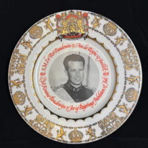 BELGIQUE - Paire d'assiettes commémoratives