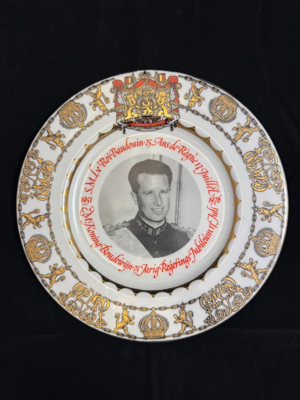 BELGIQUE - Paire d'assiettes commémoratives