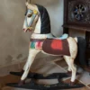 CHEVAL à bascule ancien - en bois peint à la main – Image 3