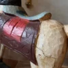 CHEVAL à bascule ancien - en bois peint à la main – Image 2