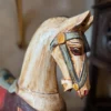 CHEVAL à bascule ancien - en bois peint à la main – Image 4