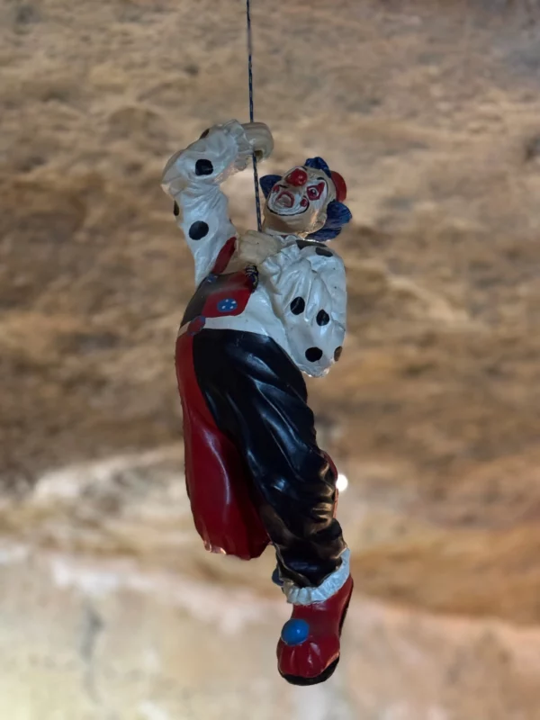 CLOWN acrobate suspendu - Sculpture décorative vintage
