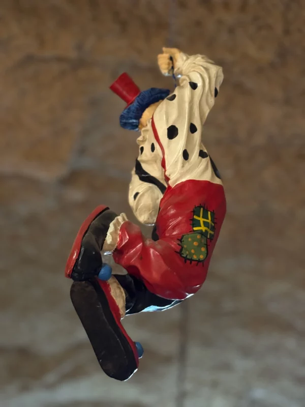 CLOWN acrobate suspendu - Sculpture décorative vintage – Image 2