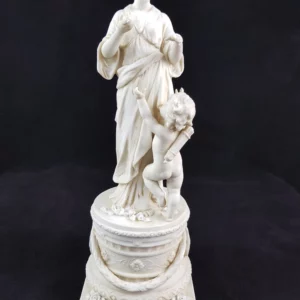 KARL ENS - Aphrodite et Cupidon en biscuit