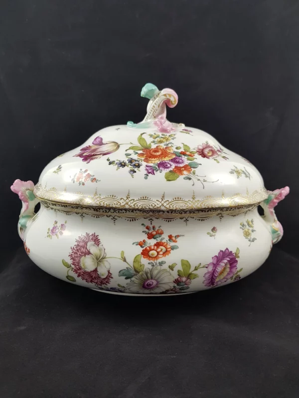 MEISSEN - Magnifique & grande soupière en porcelaine
