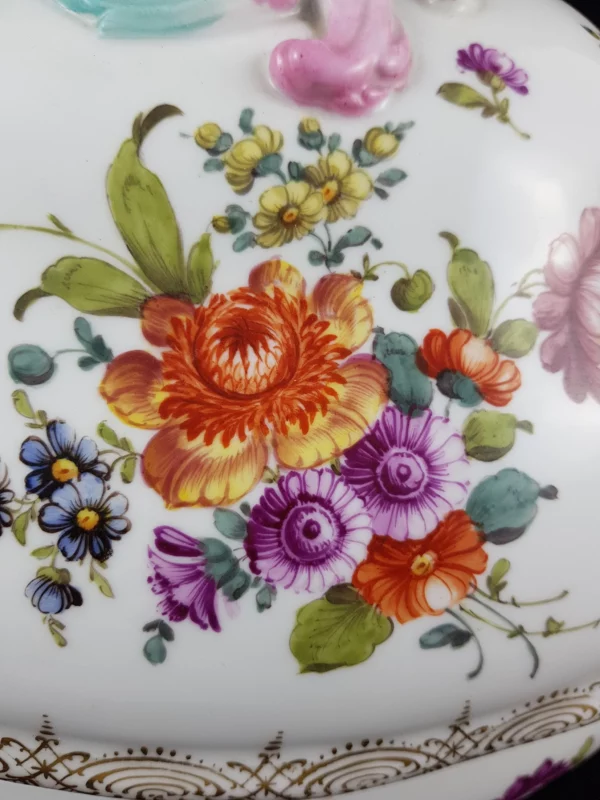 MEISSEN - Magnifique & grande soupière en porcelaine – Image 3