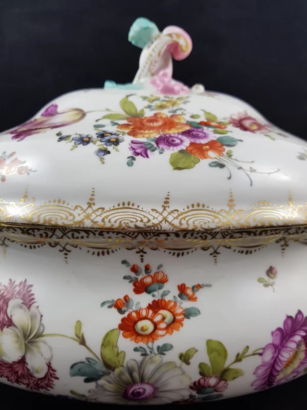 MEISSEN - Magnifique & grande soupière en porcelaine – Image 5