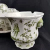 MOUSTIER - Légumier couvert sur son plateau d’origine et 2 rinces-verres – Image 3