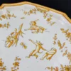 MOUSTIER - Paire de plats en faïence, signés EF – Image 3