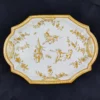 MOUSTIER - Paire de plats en faïence, signés EF – Image 4