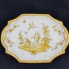 MOUSTIER - Paire de plats en faïence, signés EF – Image 7