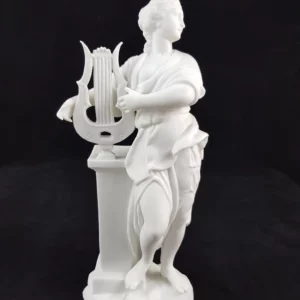 RUDOLSTADT VOLKSTEDT - Femme à la harpe, en biscuit