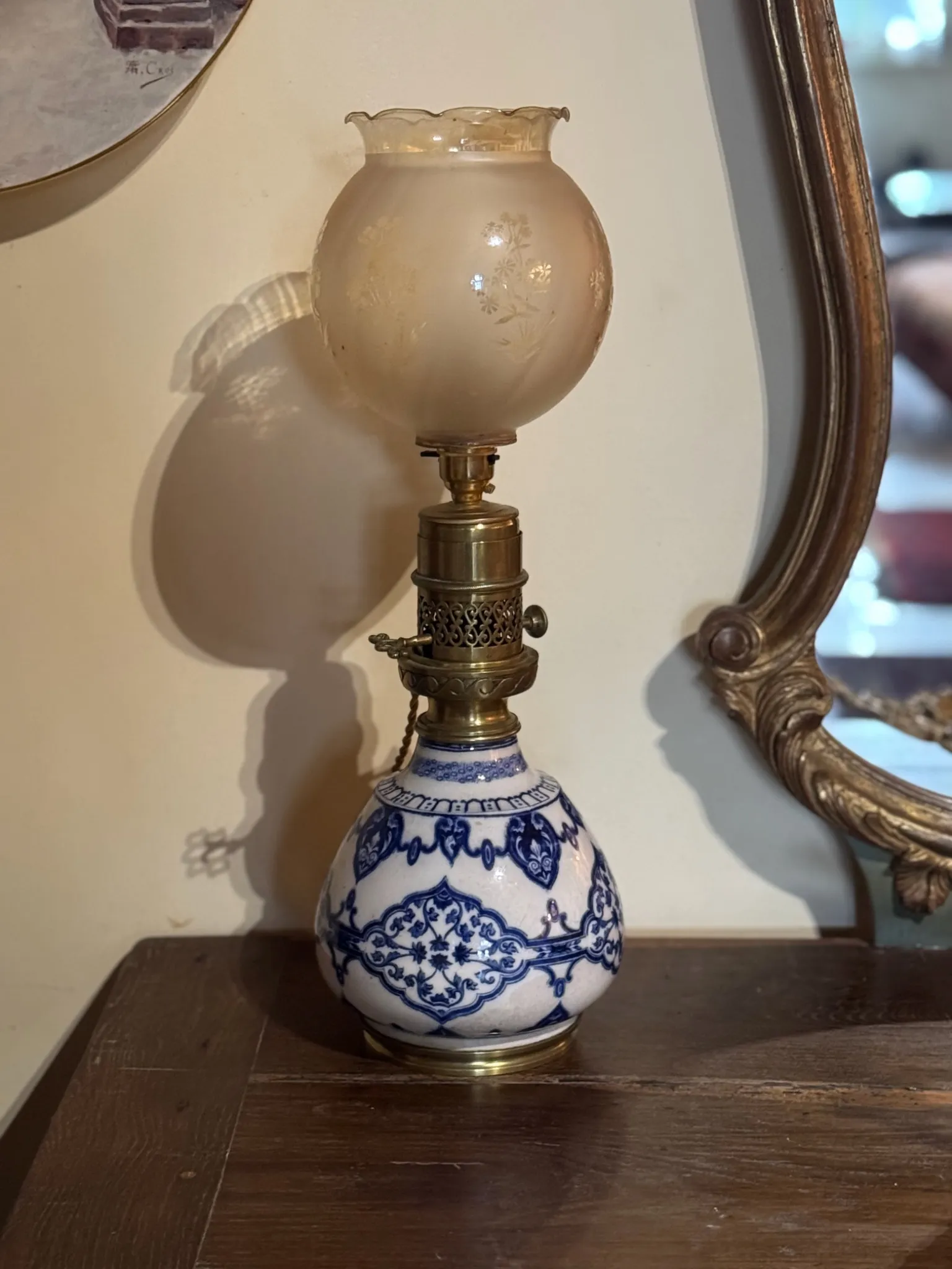 GAGNEAU PARIS - Lampe à pétrole transformée en lampe électrique – Image 4