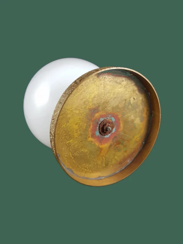 Drageoir en opaline blanche et bronze doré – Style Charles X – Image 5
