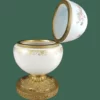 Drageoir en opaline blanche et bronze doré – Style Charles X – Image 3