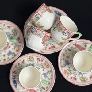 GIEN - Service à café en faïence  – Collection "Jardin Imaginaire"