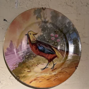 LIMOGES - Assiette murale en porcelaine, Motif Faisan