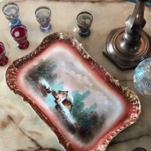 LIMOGES - Plateau en porcelaine, Maison Coiffe et Cie