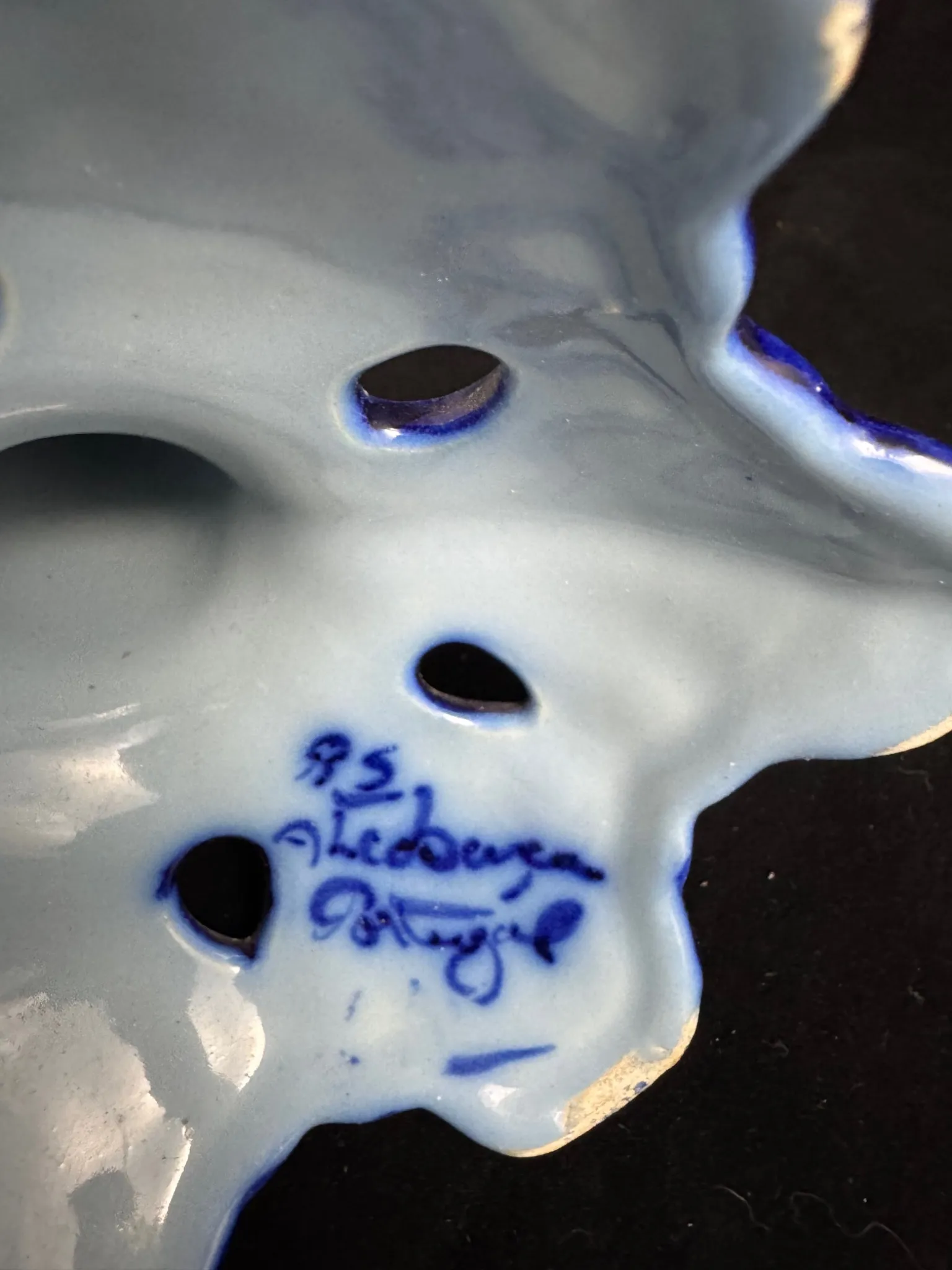 PORTUGAL - Paire de candélabres en faïence – Image 5